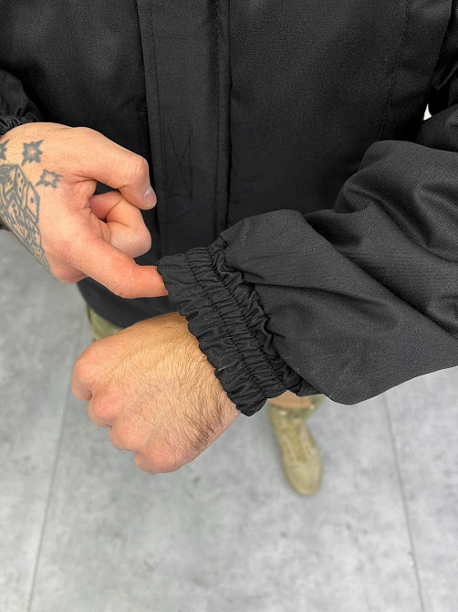 Куртка бушлат черная мужской на флисе теплая Одесса - изображение 3