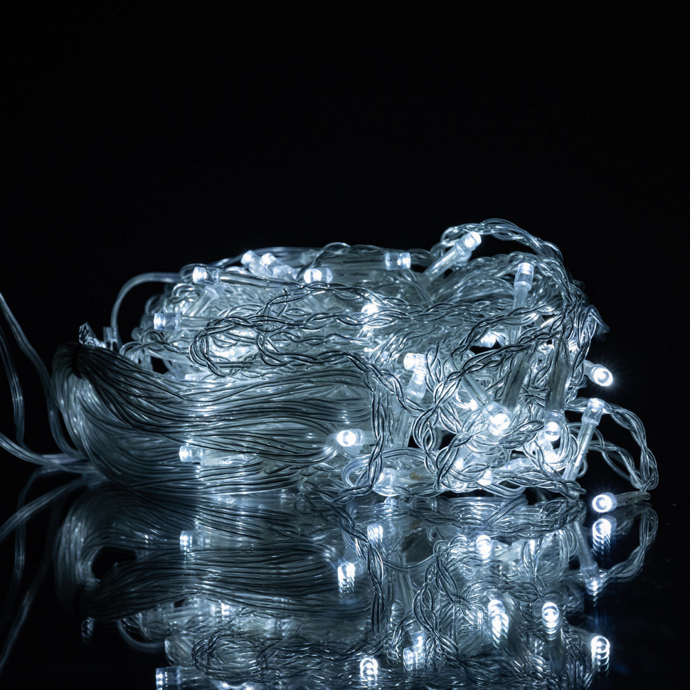 Новорічна гірлянда штора 1,5х1,5 м 64 LED білий провід Білий ZWM1564LEDW Київ - фото 1
