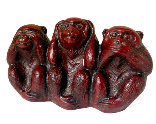 Фигурка из каменной крошки Три обезьяны Киев - изображение 1