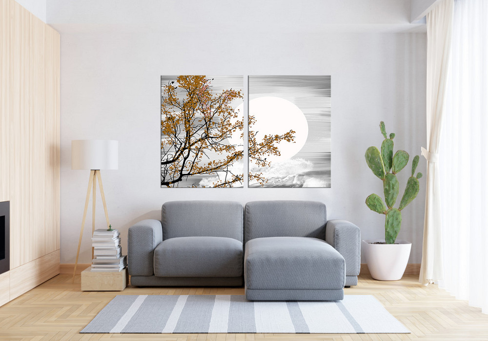 Модульная картина в гостиную / спальню  Дерево в місяці TLV-2_050 Киев - изображение 3