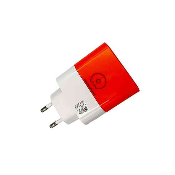 Мережевий зарядний пристрій WUW-C215 65W Charger 2 USB C + USB A white orange Одеса