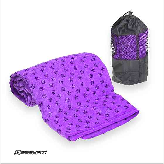 Рушник для йоги EasyFit Yoga Mat Towel з мікрофібри (Фіолетовий) Коломыя