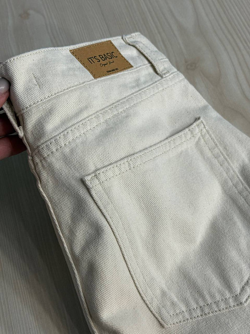 Джинси жіночі Its Basic 3847-7S6 straight fit з асиметричною застібкою бежеві, бежевий, 34, 34, 70 см, 95 см Київ - фото 7