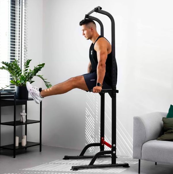 Силова станція HS-1012K тренувальна станція з турніком для підтягувань і ручками для французьких і шведських віджимань Київ - фото 9