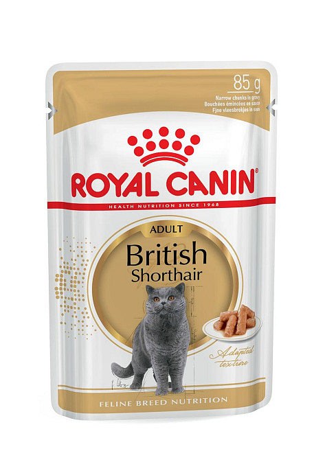 Вологий корм для дорослих котів ROYAL CANIN BRITISH SHORTHAIR ADULT 0.085 кг Київ - фото 1
