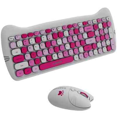 Комплект Canyon HSET-W6 Kitty Edition Wireless UA Pink (CNS-HSETW6PK) Вінниця