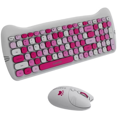 Комплект Canyon HSET-W6 Kitty Edition Wireless UA Pink (CNS-HSETW6PK) Вінниця - фото 4