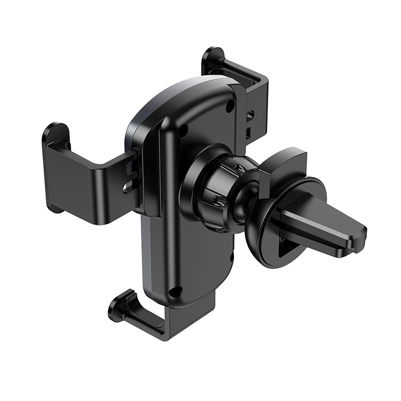 Автотримач для телефона HOCO CA103 vertical and horizontal air outlet gravity car holder Black Metal Gray Киев - изображение 6