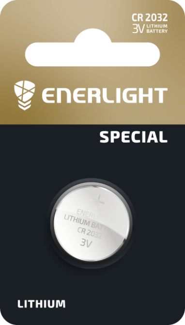 Батарейка ENERLIGHT LITHIUM CR 2032 3 В BLI 1 Рівне - фото 1