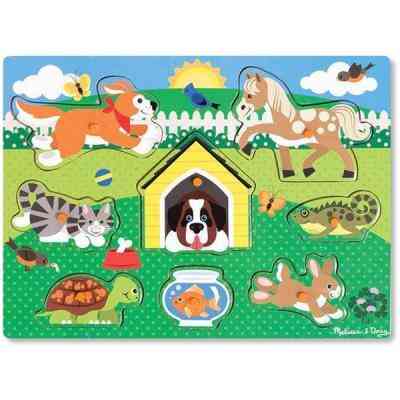 Развивающая игрушка Melissa&Doug Рамка-вкладыш Домашние животные 8 эл (MD19053) Винница