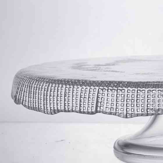 Yiwu Тортівниця трансформер скляна на ножці, менажниця трансформер прозора скляна 64486-53 Коломия