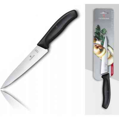 Кухонный нож Victorinox SwissClassic Kitchen 15 см Black (6.8003.15B) Винница