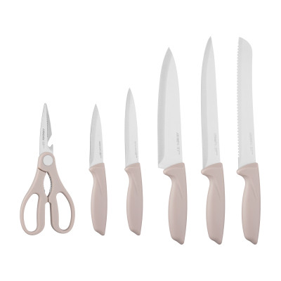 Набор ножей Ardesto Gemini 7 предметів, бежевий (AR2107KH) Винница - изображение 8