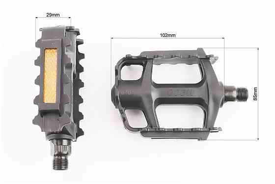 Педалі MTB 9/16" (112x80x25mm) пластикові, чорні WP-163 Київ