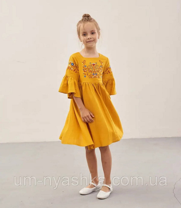 Дитяче вишите плаття "Зайчики" Кривий Ріг - фото 9