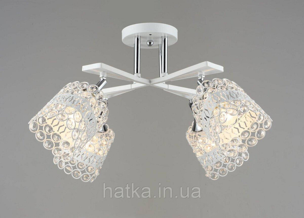 Потолочная люстра Sirius B N5958/4 WT+CR с поворотным механизмом Киев - изображение 1