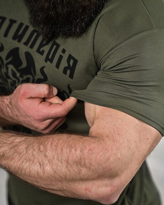 Футболка потовідвідна Bayraktar олива Артилерія ВТ0979 Одеса - фото 4