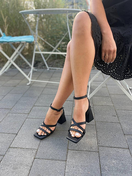 LIRIO Босоніжки жіночі чорні літні LIRIO L0282/8073-68 натуральна шкіра / Стильні босоніжки р. Коломыя - изображение 2