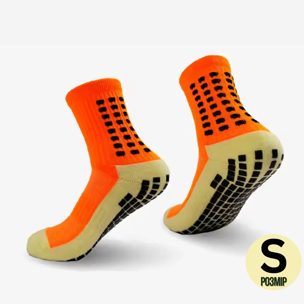 Шкарпетки футбольні, тренувальні, ігрові, спортивні з антиковзаючим покриттям, розмір S, помаранчеві Кам'янець-Подільський - фото 5