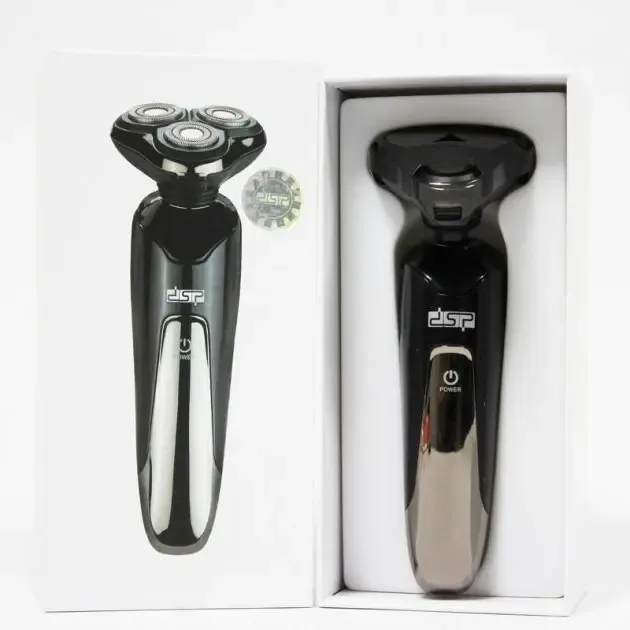 Бритва Электрическая на 3 плавающие головки DSP 60017 Роторная Электробритва мужская для влажного и сухого бритья Коломия - фото 8