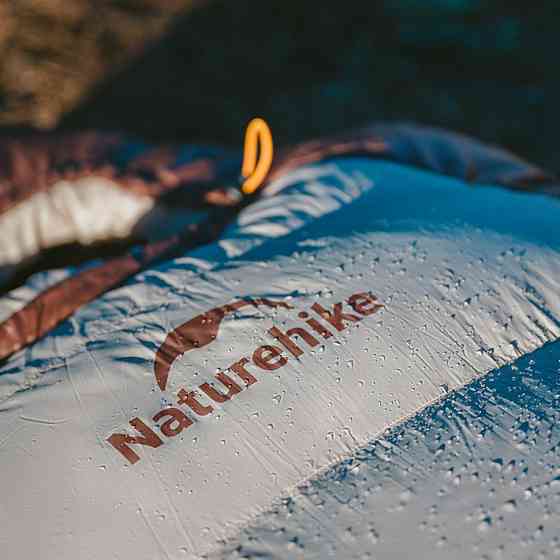 Спальний мішок із натуральним пухом Naturehike Snowbird CNK2550WS014 400 г M Коричневий Київ