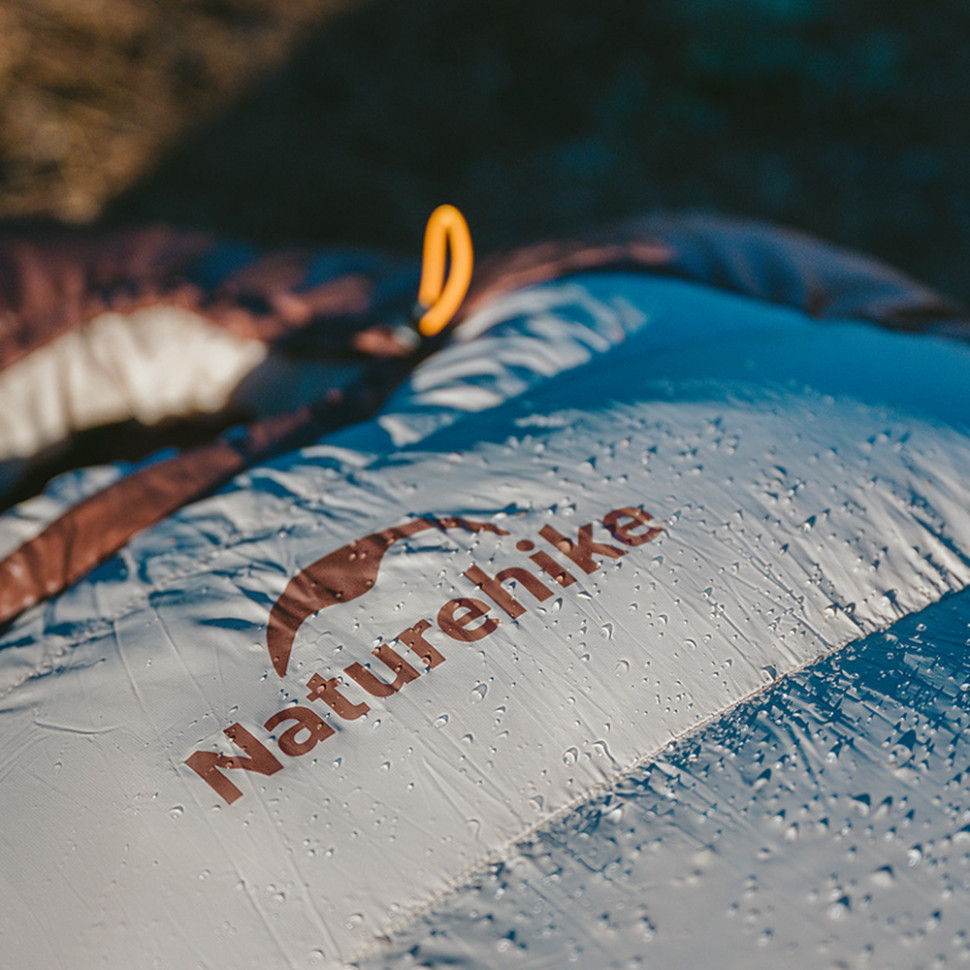 Спальний мішок із натуральним пухом Naturehike Snowbird CNK2550WS014 400 г M Коричневий Київ - фото 3