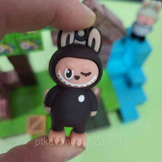 Магнітний конструктор Лабубу 100 деталей будиночок біля водоспаду (подвійні магніти) BZ 94-4 Хмельницький