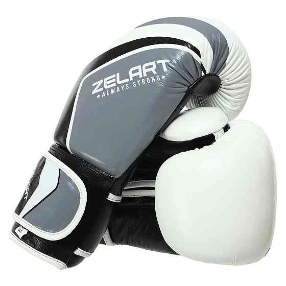 Рукавиці боксерські шкіряні Zelart CONTENDER 2.0 VL-8202 10-14 унцій кольори в асортименті Рукавички для боксу та єдиноборств Київ