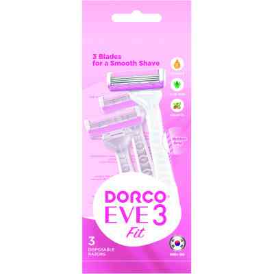 Бритва Dorco EVE 3 Fit для женщин 3 лезвия 3 шт. (8801038590769) Винница