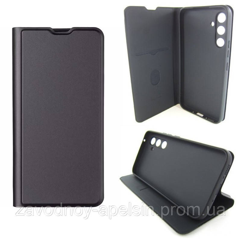 Чехол книжка Samsung A54 A546 Защита камеры (черный) Одесса - изображение 1