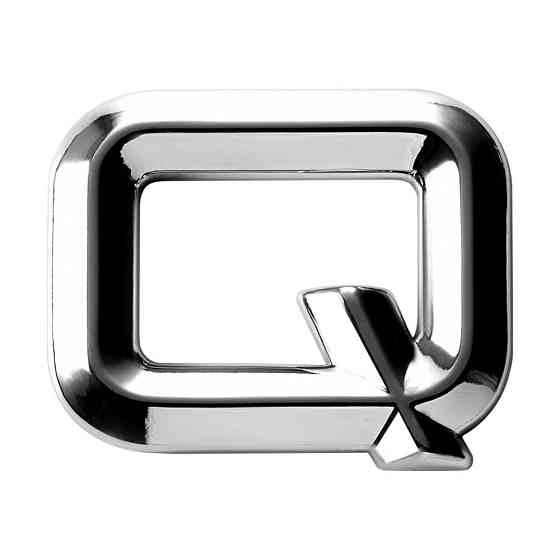 Наклейка 3 см (грань) Буква Q Київ