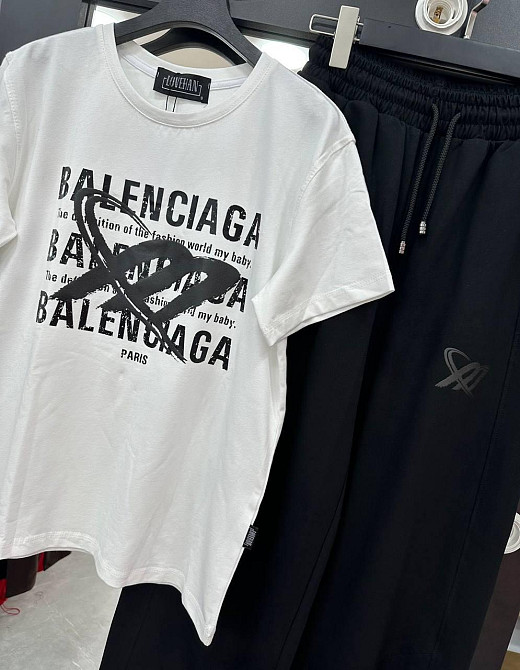 Жіночий стильний, зручний костюм двонитка пеньє + кулір Чорний, 46 Одеса - фото 2