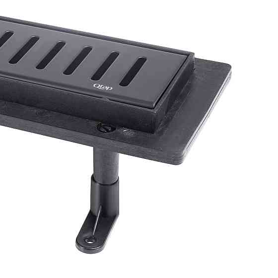 Трап Qtap Dry FA304-700MBLA лінійний із сухим закривом і неіржавкою решіткою 700х73 Київ