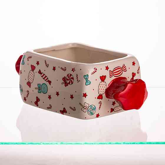 Yiwu Цукерниця новорічна порцелянова 24×11.5×8 (см) CR-1-22 Коломия