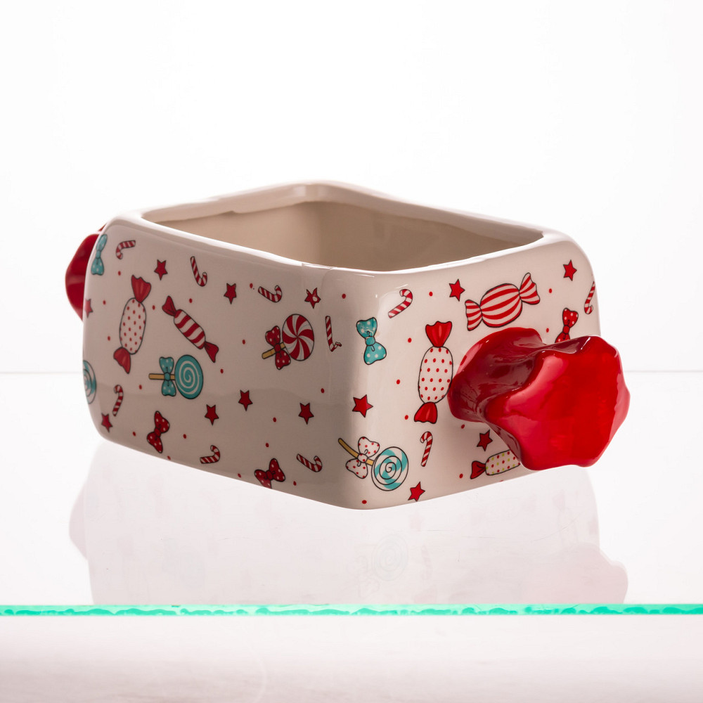 Yiwu Цукерниця новорічна порцелянова 24×11.5×8 (см) CR-1-22 Коломия - фото 2