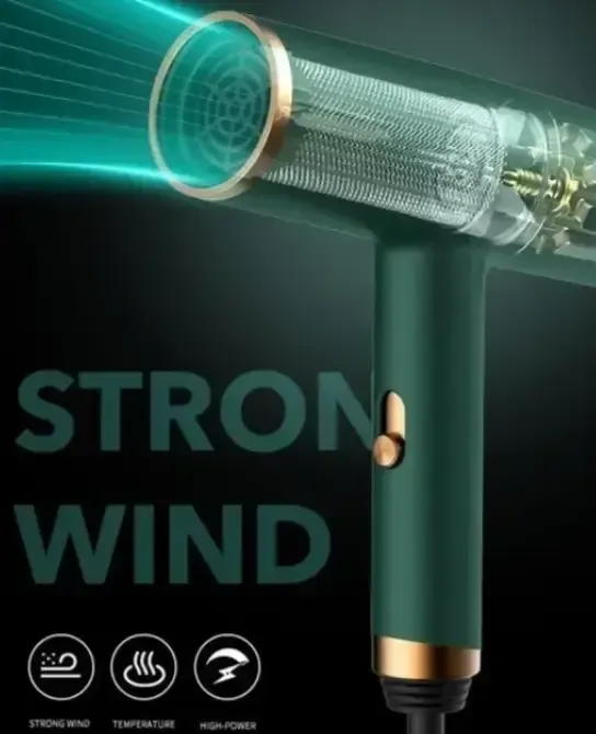 Мощный фен для укладки волос DSP 30253 Зеленый Коломыя - изображение 4