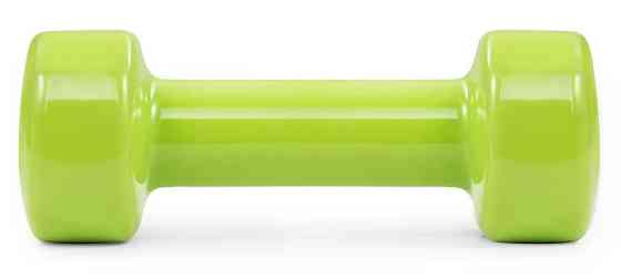 Гантель для занять фітнесом, аеробікою вінілова PowerPlay 4125 Achilles 3 кг, зелена 1 шт Київ