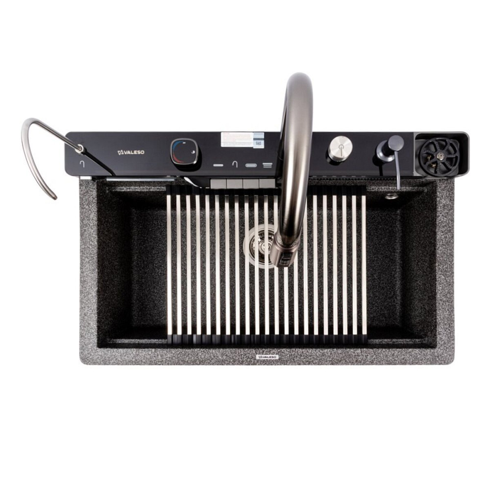 VALESO Гранітна мийка VALESO EVANORA 7546 матова Графіт Киев - изображение 3