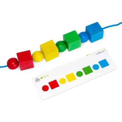 Развивающая игрушка Ігротеко шнуровка для малышей Геометрика (900019) Винница