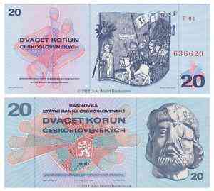 Чехословаччина 20 corun 1970 Pick 92 UNC Полтава