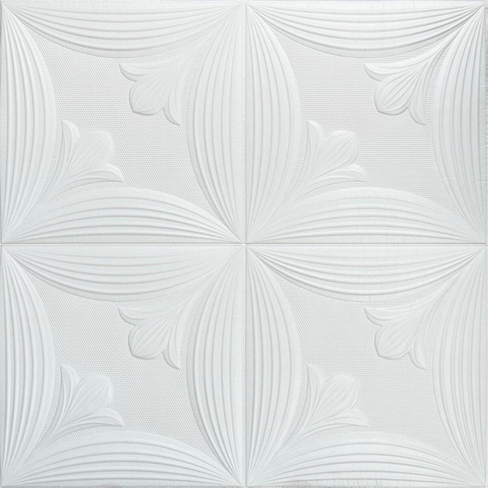 Панель 3D 700х700х6мм Белый SW-00001959 Днепр - изображение 1