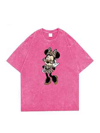 Футболка оверсайз винтаж с принтом Розовый Минни Харьков
