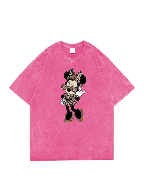 Футболка оверсайз винтаж с принтом Розовый Минни Харьков - изображение 1