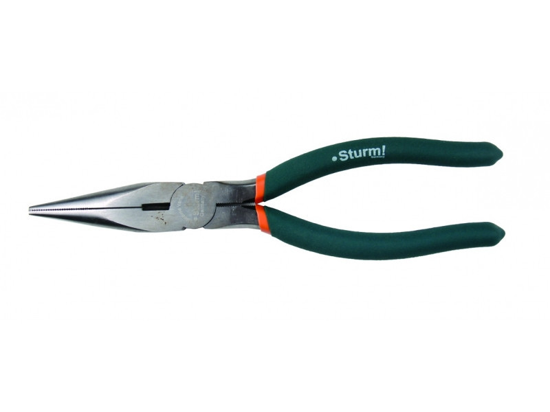 Тонкогубцы 200мм (Soft hand) Sturm 1030-03-2-200 (читать описание) Ровно - изображение 1