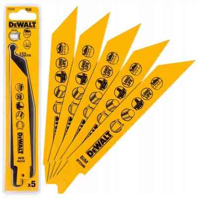 Полотно DeWALT для шабельних пилок, по металу, 152 мм, 18 TPI, 5 шт (DT2346) Вінниця