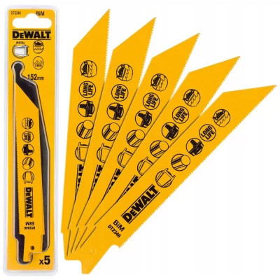 Полотно DeWALT для шабельних пилок, по металу, 152 мм, 18 TPI, 5 шт (DT2346) Вінниця - фото 3