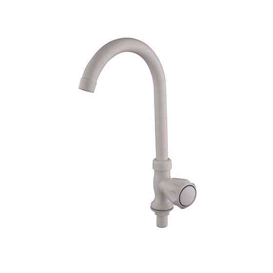 Кран для холодної води Plamix Mono-005 White білий ABS-пластик (PM0675) Чернівці