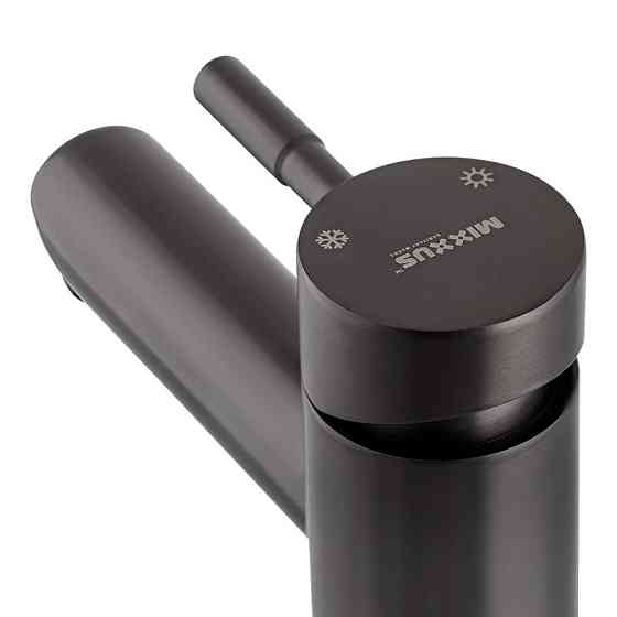 Смеситель для умывальника Mixxus SUS-001-A графит из нержавеющей стали SUS304 (MI5904) Харьков