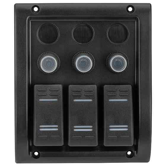 Панель на 3 переключателя Тайвань 10013-BK Черкассы