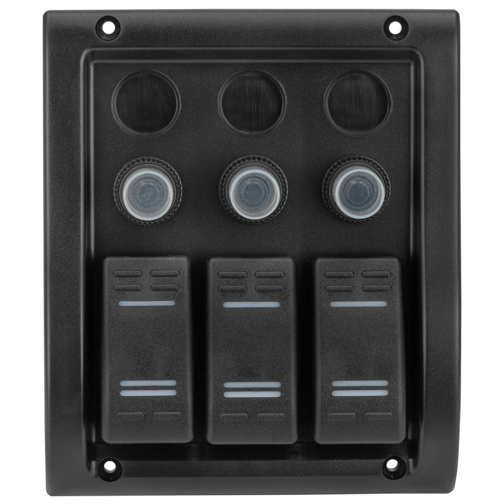 Панель на 3 переключателя Тайвань 10013-BK Черкассы - изображение 1